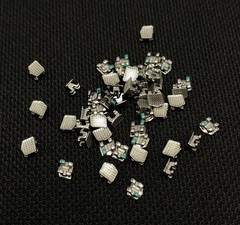 100pcs Dental Orthodontic Metal Bracket Braces Mini Roth 022 Slot 345 Hooks