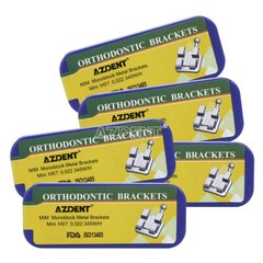 10X Dental Orthodontic Brackets Braces Mini Roth MBT 022/018 Hook3/345 Monoblock