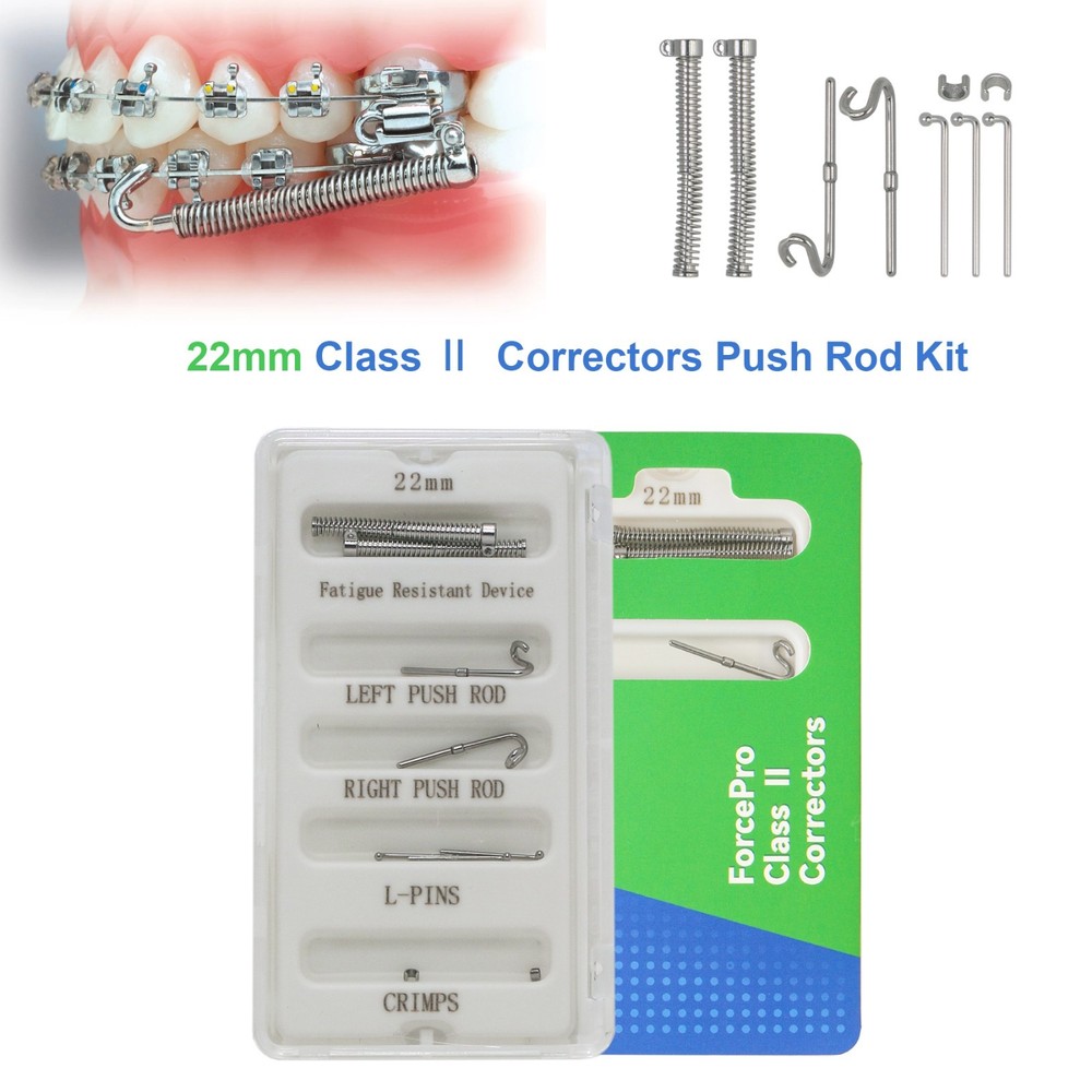 Dental Orthodontic ForcePro Class II Correctors Direct Push Rod 22-38mm Forsus