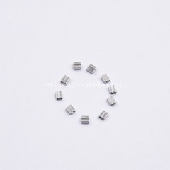10 Pcs Dental Orthodontic Crimpable Hooks Crimpable Twin Double Tubes