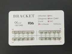 100 Sets Dental Orthodontic Metal Brackets MIM Monoblock Mini Roth 022 345 hooks