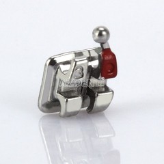 10X Dental MIM Orthodontic Bracket Brace Metal Mini MBT.022 Hooks 345 Laser Mark