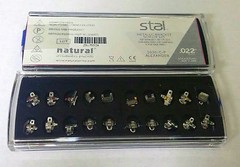 NATURAL ORTHODONTIC BRACKET Stal ALEXANDER SLOT 0.022 Hook 3/4/5 – 20 pcs