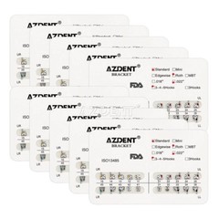 20X AZDENT Dental Orthodontic Brackets Standard Roth Slot.022 Hooks 3-4-5 Braces