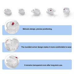 AZDENT Dental Orthodontic Ceramic Brackets Braces Roth/MBT 0.022 Hooks 345