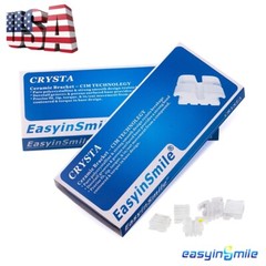 1x EASYINSMILE Dental Orthodontic MBT/Roth 022 3/345 Hook Braces Ceramic Bracket