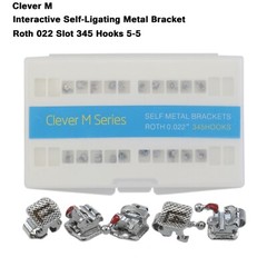 Dental Orthodontic Self Ligating Brackets Interactive Ceramic Metal Roth MBT 022