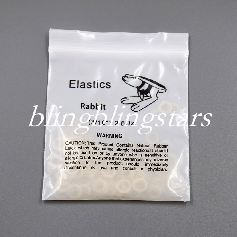 1000 Pcs Dental Elastic Rubber Band Brace Force 3.5 Oz 5 Size Orthodontic Latex