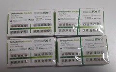 10 Packs Dental Orthodontic Metal Brackets Mini Roth .022 345 hooks Mesh Base CE