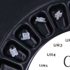 5 Cases Dental Orthodontic Classone Ceramic Bracket Brace Roth 022 345 Hooks