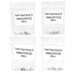 10Pcs/Bag Dental Orthodontic Tooth Torque Spring 16*22/17*25/18*25/19*25 Medium