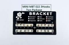 100 sets Dental Orthodontic Bracket Ortho Metal Brace Mini MBT 022 3Hooks