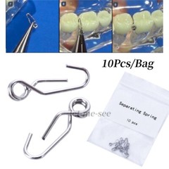 10 Pcs/Bag Dental Orthodontic Separating Spring Self-Locking Separate Band