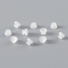 Dental Composite Clear Ceramic Lingual Buttons Bondable Round Rectangular Base