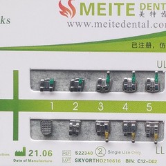100Sets Dental Orthodontic Metal Brackets Mini Roth 022 345 hooks Mesh Base