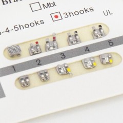 Dental Orthodontic Monoblock MIM Bracket Braces Mini Standard Roth 022 345 Hook
