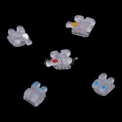 AZDENT Dental Orthodontic Clear Ceramic Brackets Braces Roth. 022 Hooks 3 4 5