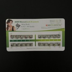 5 Sets Dental Orthodontic Metal Brackets MIM Monoblock Mini Roth 022 345 hooks