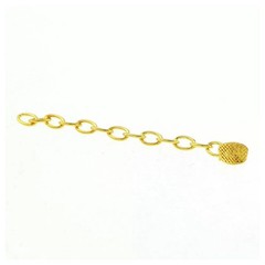Dental Ortho Traction Chain Gold Plated Lingual Buttons Round/Rectangle
