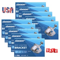 SANDENT Dental Orthodontic Self Ligating Bracket Braces Roth.022 Hooks 345