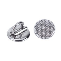 10/bag Dental Orthodontic Lingual Buttons Bondable Direct Eyelet Round Base