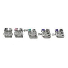 10 Sets Dental Orthodontic Metal Brackets Braces Mini Roth 022 345 Hooks MIM 5-5