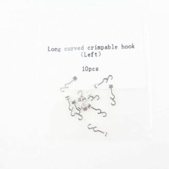 Dental Orthodontic Crimpable Hook Curve/Cross/Sliding/Double Tube/Stop Type 10PC