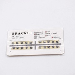 25Models Orthodontic Dental Mini/Standard Metal Bracket Braces Roth/MBT/Edgewise