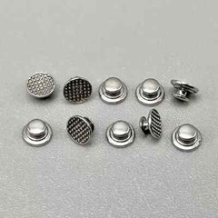 200Pc Dental Ortho Lingual Button Crimpable Mesh Base Hook Bondable Button Chain