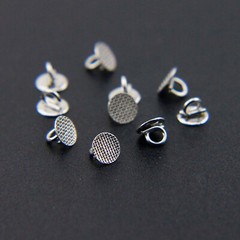 50 Pcs Dental Ortho Direct Bond Eyelets Round Crimpable Hook Lingual Button