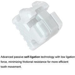 Orthodontic Self-ligating Ceramic Bracket Roth MBT 022 Ormco Damon Clear Empower