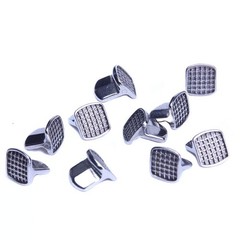 Dental Orthodontic Round Lingual Buttons Bondable & Cleat Mesh 10pcs/pack