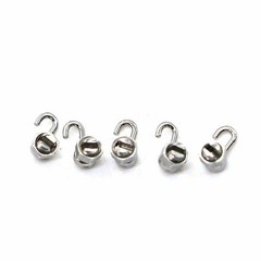 20Pcs Dental Orthodontic Crimpable Hooks Stops Locks Left+ Right With Tool