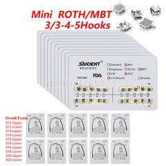 10Packs Dental Orthodontics Brackets Braces /Supper Elastic Niti Round Arch Wire