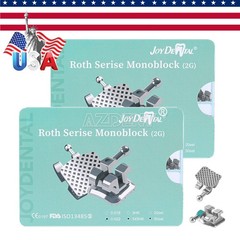 50 Sets AZDENT Dental Orthodontic MIM Monoblock Brackets Brace Roth.022 345 HOOK