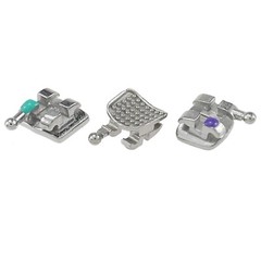 USA 10 Sets Dental Orthodontic Brackets Metal Braces MIM Mini MBT 022 345 Hooks