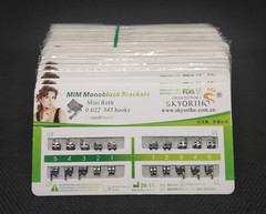 10Sets Dental Orthodontic Brackets Mini Roth/MBT/Edgewise 022/018 345/no Hooks