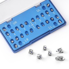 AZDENT Dental Orthodontic Brackets Self Ligating Braces ROTH /MBT 0.022 345 Hook