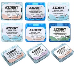 AZDENT Dental Orthodontic Buccal Tubes 1st/2nd Molar Non-Conv Roth MBT 022 018