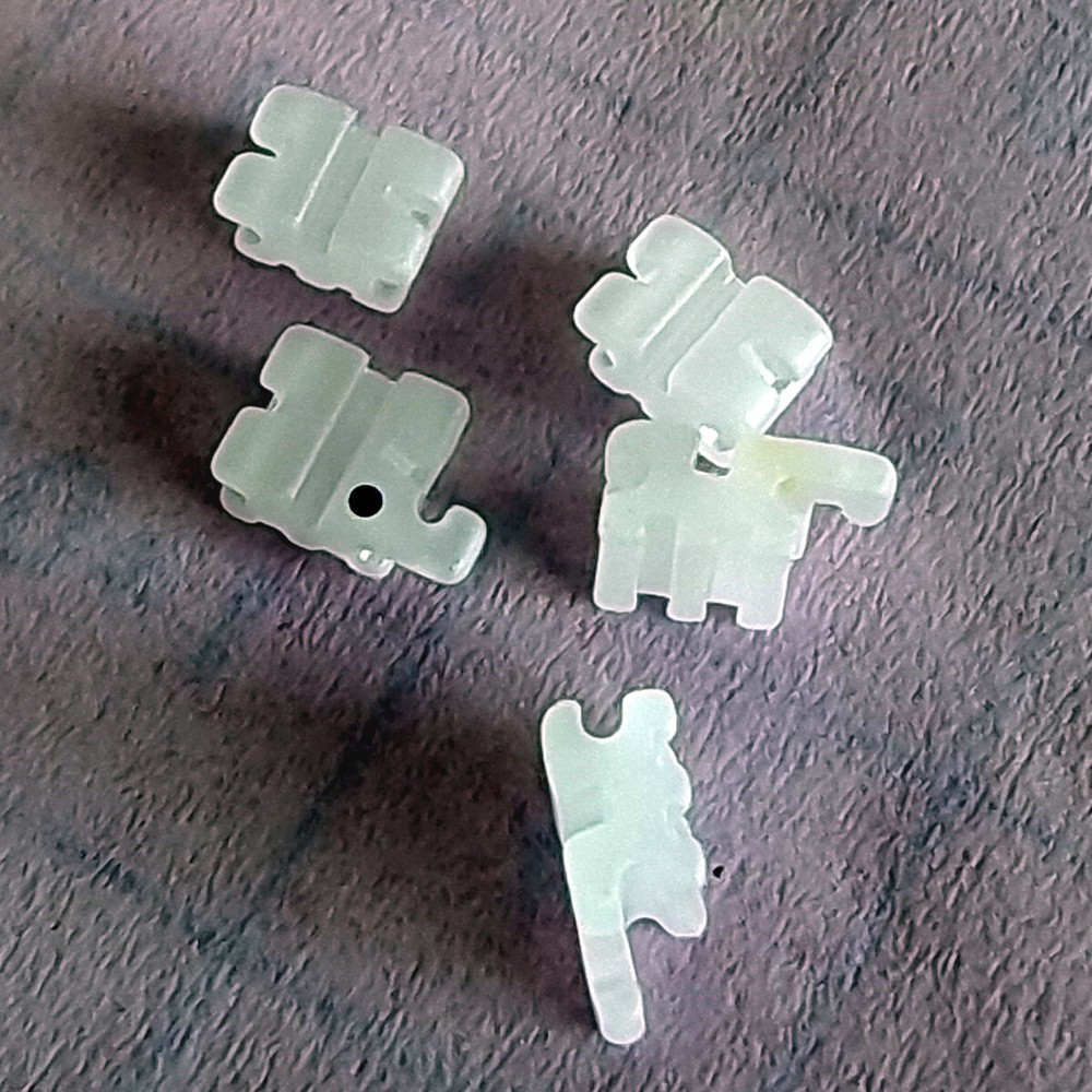 Dental Orthodontic Ceramic Brackets Clear Braces Roth MBT 022 Slot 345 Hooks