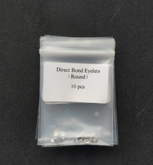 20pcs Dental Orthodontic Lingual Buttons Direct Bond Eyelets Round Base Brackets