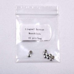 Dental Orthodontic Lingual Button Bondable Round Base with Mesh 10Pcs/Kit