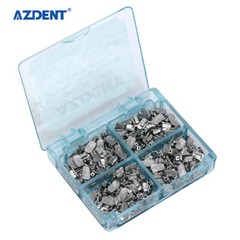 AZDENT Dental Orthodontic Metal Inblock Non-Convertible1st Buccal Tube Roth 022
