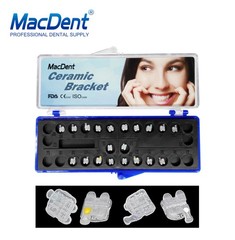 20Pcs Dental Orthodontic Ceramic Brackets clear Braces Roth/MBT 022 Hooks 3-4-5