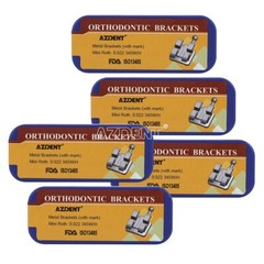 5 Box Dental Orthodontic Metal Bracket Mini Roth.022 with 3-4-5 Hooks Laser Mark