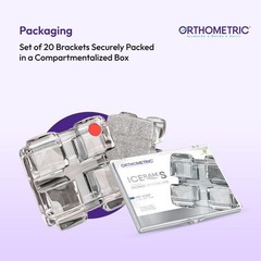 OrthoMetric Iceram-S Monocrystalline Ceramic Bracket MBT 022 – (10.91.2000)