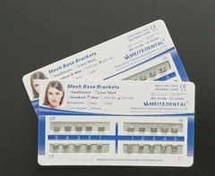 50 Sets Dental Orthodontics Brackets Mini Edgewise 022 Slot no hooks Mesh Base