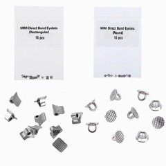 10Pcs/Pack Dental Lab Ortho Lingual Button Bondable Round Direct Eyelet Traction