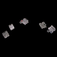10 kits Dental orthodontic classone ceramic bracket brace roth 022 345 hooks