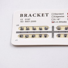 Orthodontic Dental 0.22” Slot Brackets Braces Metal Standar/Mini Roth 345 Hooks